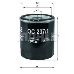 Filter za ulje MAHLE OC 237/1