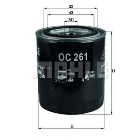 Filter za ulje MAHLE OC 261