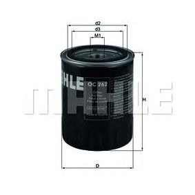 Filter za ulje MAHLE OC 262