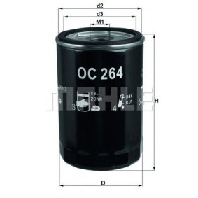 Filter za ulje MAHLE OC 264