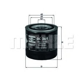 Filter ulja MAHLE OC 269
