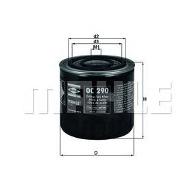Filter ulja MAHLE OC 290
