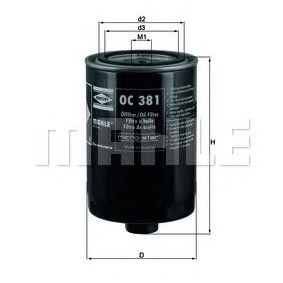 Filter ulja MAHLE OC 381