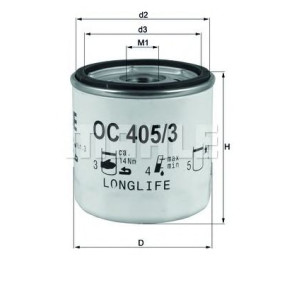 Filter za ulje MAHLE OC 405/3