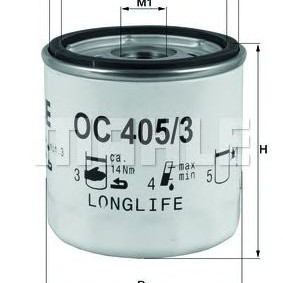 Filter ulja MAHLE OC 405/3