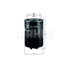 Filter za ulje MAHLE OC 470