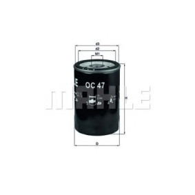 Filter za ulje MAHLE OC 47 OF