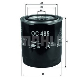 Filter za ulje MAHLE OC 485