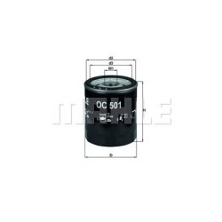 Filter za ulje MAHLE OC 501