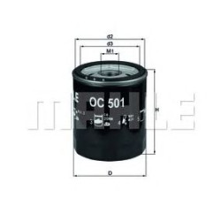 Filter za ulje MAHLE OC 501