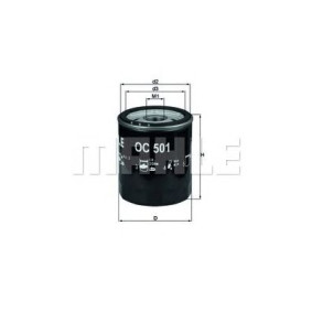 Filter za ulje MAHLE OC 501