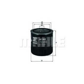 Filter za ulje MAHLE OC 503