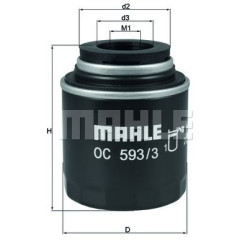 Filter za ulje MAHLE OC 593/3
