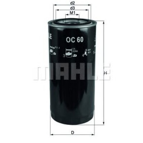 Filter za ulje MAHLE OC 60