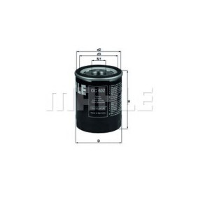Filter za ulje MAHLE OC 602
