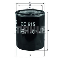 Filter ulja MAHLE OC 615