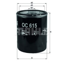 Filter za ulje MAHLE OC 615