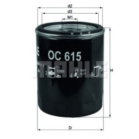 Filter za ulje MAHLE OC 615