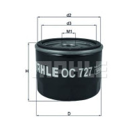 Filter ulja MAHLE OC 727