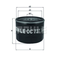 Filter za ulje MAHLE OC 727
