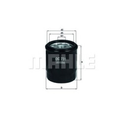 Filter za ulje MAHLE OC 731