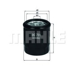 Filter za ulje MAHLE OC 731