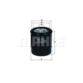 Filter za ulje MAHLE OC 731