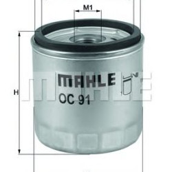 Filter za ulje MAHLE OC 91D