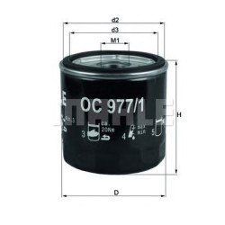 Filter za ulje MAHLE OC 977/1