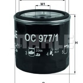 Filter ulja MAHLE OC 977/1