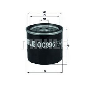 Filter za ulje MAHLE OC 996