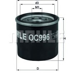 Filter ulja MAHLE OC 996
