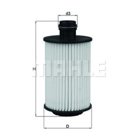 Filter za ulje MAHLE OX 1012D