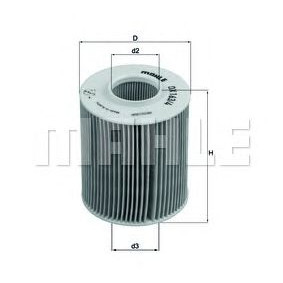 Filter za ulje MAHLE OX 163/4D