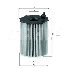 Filter za ulje MAHLE OX 171/2D