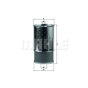 Filter za ulje MAHLE OX 38D