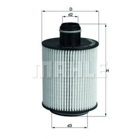 Filter za ulje MAHLE OX 553D