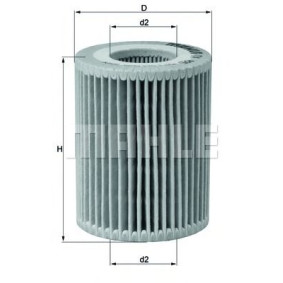 Filter za ulje MAHLE OX 825D