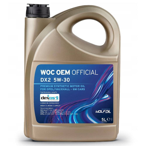 WOC OEM OFFICIAL DX2 5W-30, 5L