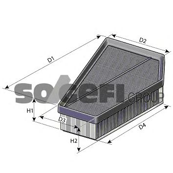 Filter zraka PURFLUX A1400