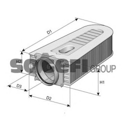 Filter zraka PURFLUX A1470
