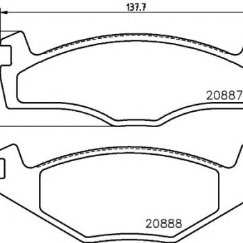 Disk pločice TEXTAR 2088710