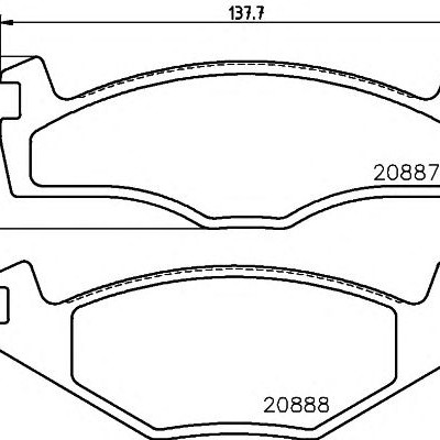 Disk pločice TEXTAR 2088710
