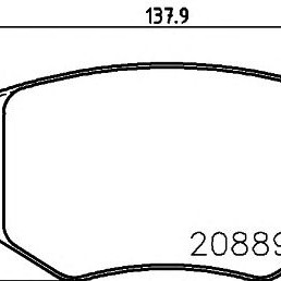 Disk pločice TEXTAR 2088902