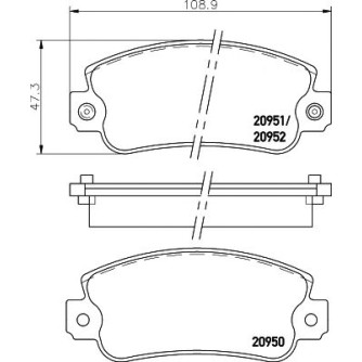 Disk pločice TEXTAR 2095006