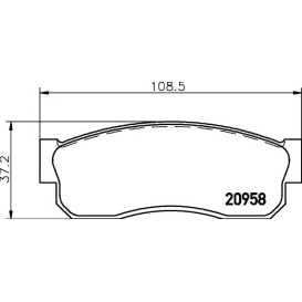 Disk pločice TEXTAR 2095802