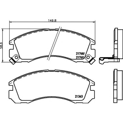 Disk pločice TEXTAR 2136301