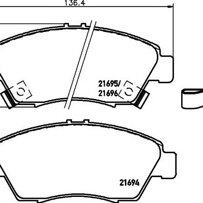 Disk pločice TEXTAR 2169401