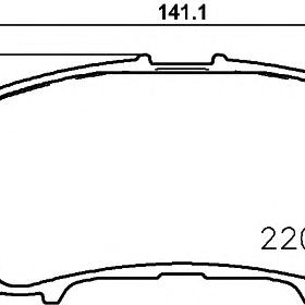 Disk pločice TEXTAR 2206501