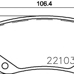 Disk pločice TEXTAR 2210301